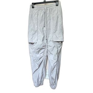 Free People Parachute Pants XS Pink Pull On Balloon Harem Elastic Waist Utility